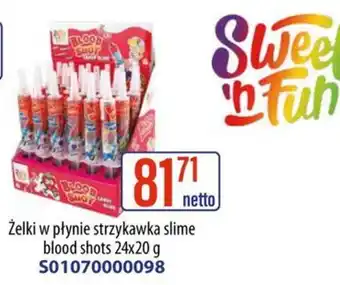 AT Želki w płynie strzykawka slime blood shots oferta