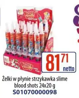 AT Żelki w płynie strzykawka slime blood shots oferta