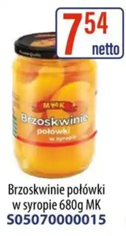 AT Brzoskwinie połówki w syropie MK oferta