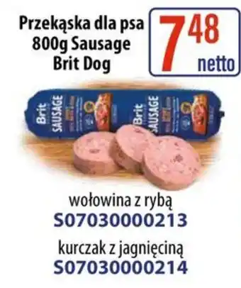 AT Przekąska dla psa Sausage Brit Dog oferta