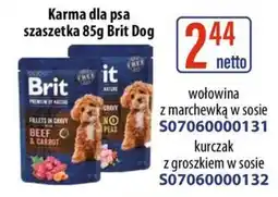 AT Karma dla psa szaszetka 85g Brit Dog oferta