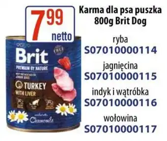 AT Karma dla psa puszka Brit Dog oferta