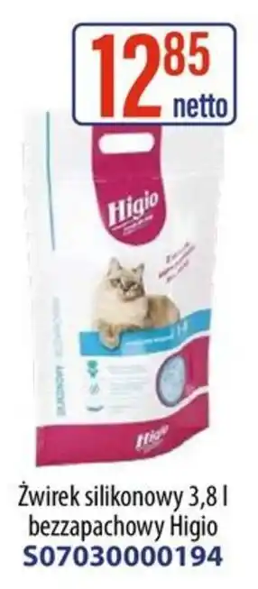 AT Żwirek silikonowy bezzapachowy Higio oferta