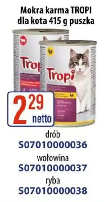 AT Mokra karma TROPI dla kota oferta