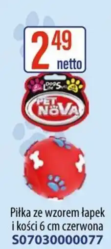 AT Pet Nova Piłka ze wzorem łapek i kości oferta