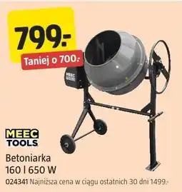 Jula Betoniarka 160 l 650 W MEEC TOOLS oferta