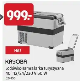 Jula KAYOBA Lodówko-zamrażarka turystyczna 40 l 12/24/230 V 60 W oferta