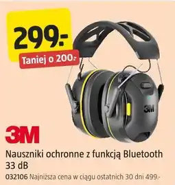 Jula Nauszniki ochronne z funkcją Bluetooth 33 dB 3M oferta