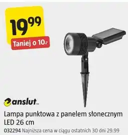 Jula Lampa punktowa z panelem słonecznym LED 26 cm anslut oferta