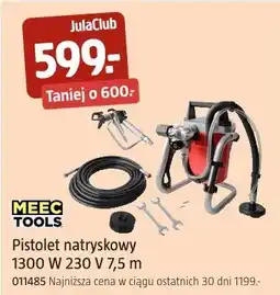 Jula Pistolet natryskowy 1300 W 230 V 7,5 m MEEC TOOLS oferta