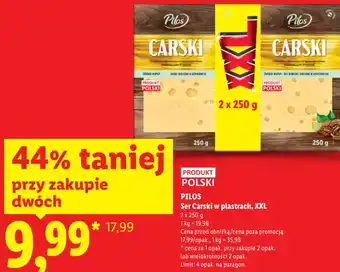 Lidl Pilos Ser Carski w plastrach, XXL oferta