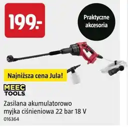 Jula Zasilana akumulatorowo myjka ciśnieniowa 22 bar 18 V MEEC TOOLS oferta