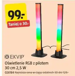 Jula Oświetlenie RGB z pilotem Ekvip oferta
