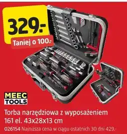 Jula MEEC TOOLS Torba narzędziowa z wyposażeniem 161 el. 43x28x13 cm oferta