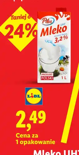 Lidl Pilos Mleko UHT 3,2% oferta