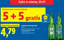 Lidl Heineken lub Heineken 0,0% Piwo oferta