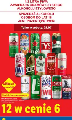 Lidl Wszystkie piwa w puszce, miksuj dowolnie oferta