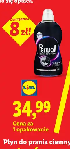 Lidl Płyn do prania ciemnych tkanin Perwoll oferta