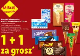 Lidl Wszystkie lody na patyku, w rożku i lodowe kanapki do oferta