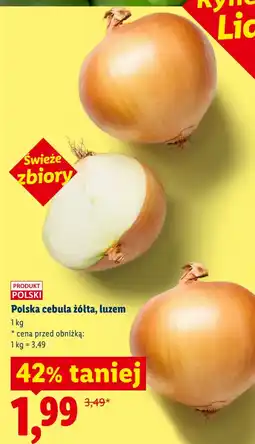 Lidl Polska cebula żółta, luzem Ryneczek Lidla oferta
