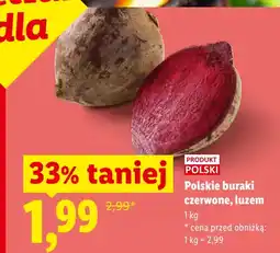 Lidl Polskie buraki czerwone, luzem oferta