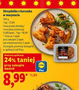 Lidl Skrzydełka z kurczaka w marynacie oferta
