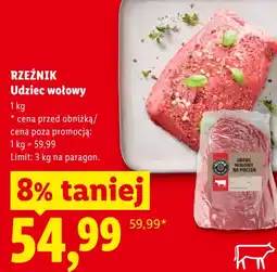 Lidl Rzeźnik Udziec wołowy oferta