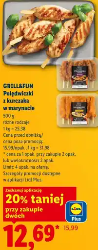 Lidl GRILL&FUN Polędwiczki z kurczaka w marynacie oferta