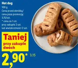 Lidl Hot dog oferta