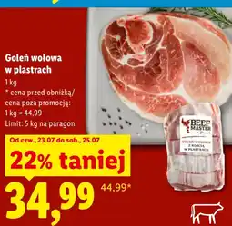 Lidl Goleń wołowa w plastrach oferta