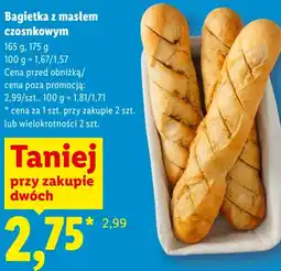 Lidl Bagietka z masłem czosnkowym oferta
