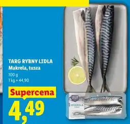 Lidl Targ Rybny Lidla Makrela, tusza oferta