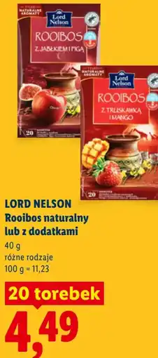 Lidl LORD NELSON Rooibos naturalny lub z dodatkami oferta