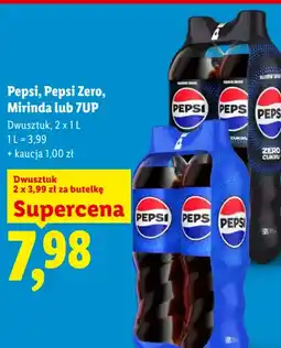 Lidl Pepsi, Pepsi Zero, Mirinda lub 7UP Dwusztuk oferta