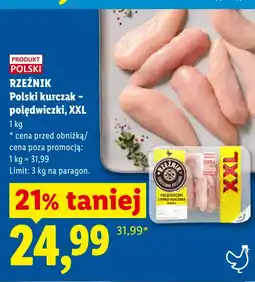 Lidl Rzeźnik Polski kurczak - polędwiczki, XXL oferta