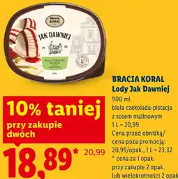 Lidl BRACIA KORAL Lody Jak Dawniej oferta