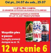 Lidl Wszystkie piwa w puszce oferta