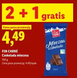 Lidl FIN CARRÉ Czekolada mleczna oferta