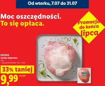Lidl Rzeźnik Szynka wieprzowa oferta