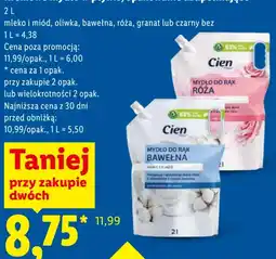 Lidl CIEN Kremowe mydło w płynie, opakowanie uzupełniające oferta