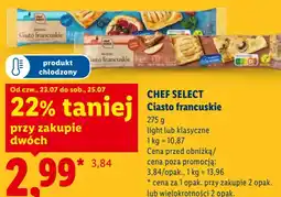 Lidl CHEF SELECT Ciasto francuskie light lub klasyczne oferta