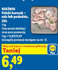 Lidl Polski kurczak - uda lub podudzia, XXL Rzeźnik oferta