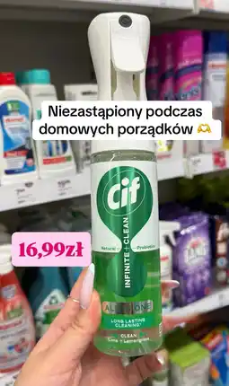 Rossmann Spray czyszczący Cif Infinite + Clean Lime & Lemongrass oferta