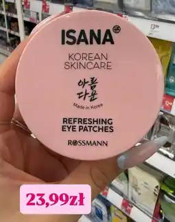 Rossmann Płatki pod oczy Isana Korean Skincare Refreshing Eye Patches oferta
