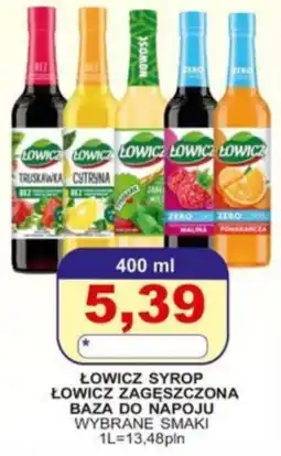 Primus Łowicz Syrop Łowicz Zagęszczona Baza do Napoju Wybrane Smaki oferta