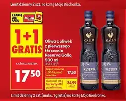 Biedronka Oliwa z oliwek Gallo oferta