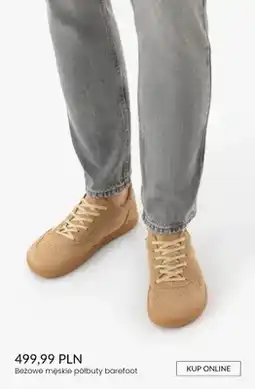 Ryłko Półbuty męskie barefoot beżowe oferta
