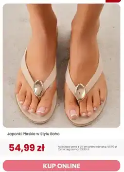Renee Japonki płaskie w stylu boho Renee oferta