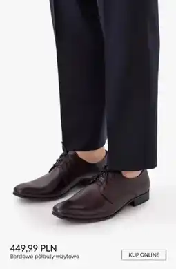 Ryłko Półbuty wizytowe bordowe oferta