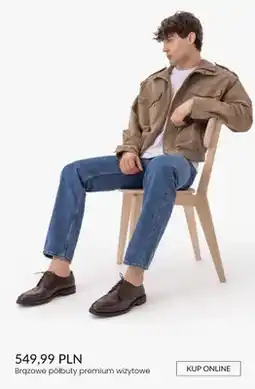 Ryłko Półbuty męskie brązowe premium wizytowe oferta